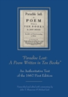 Image for &quot;Paradise lost: a poem written in ten books&quot;  : an authoritative text of the 1667 first edition