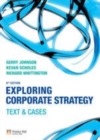 Image for Exploring corporate strategy: text &amp; cases