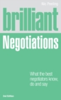Image for Brilliant Negotiations: What Brilliant Negotiators Know, Do and Say