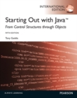 Image for Starting Out with Java: From Control Structures through Objects: International Edition