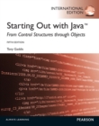 Image for Starting out with Java  : from control structures through objects