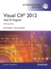 Image for Visual C# 2012 How to Program