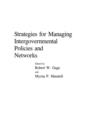 Image for Strategies for Managing Intergovernmental Policies and Networks
