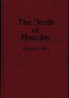 Image for The Death of Meaning