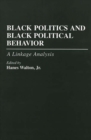 Image for Black Politics and Black Political Behavior