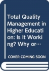 Image for Total Quality Management in Higher Education