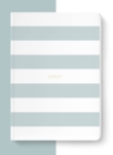 Image for Spirit Stationery Striped A5 Notebook : Dusty Blue
