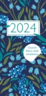 Image for Church Pocket Book and Diary 2024 Navy Floral with Lectionary