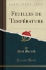 Image for Feuilles de Temperature (Classic Reprint)