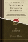 Image for Des Aeschylus Gefesselter Prometheus