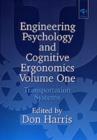 Image for Engineering psychology and cognitive ergonomicsVol. 1: Transportation systems