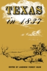 Image for Texas in 1837: An Anonymous, Contemporary Narrative