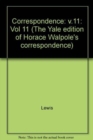 Image for The Yale Editions of Horace Walpole&#39;s Correspondence, Volume 11