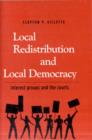Image for Local redistribution and local democracy  : interest groups and the courts