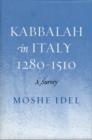Image for Kabbalah in Italy, 1280-1510