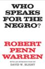 Image for Who speaks for the Negro?