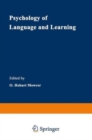 Image for Psychology of Language and Learning