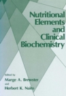 Image for Nutritional Elements and Clinical Biochemistry
