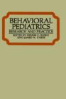 Image for Behavioral Pediatrics : Research and Practice