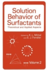 Image for Solution Behavior of Surfactants