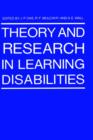 Image for Theory and Research in Learning Disabilities