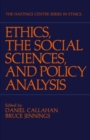 Image for Ethics, the Social Sciences and Policy Analysis