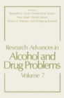 Image for Research Advances in Alcohol and Drug Problems : Volume 7