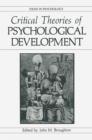 Image for Critical Theories of Psychological Development