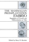 Image for The Mammalian Preimplantation Embryo