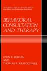 Image for Behavioral Consultation and Therapy : An Individual Guide