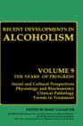 Image for Recent Developments in Alcoholism : Volume 9: Children of Alcoholics