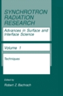 Image for Synchrotron Radiation Research : Advances in Surface and Interface Science