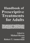 Image for Handbook of Prescriptive Treatments for Adults