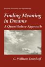 Image for Finding meaning in dreams  : a quantitative approach