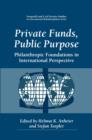 Image for Private funds, public purpose  : philanthropic foundations in international perspective