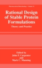Image for Rational design of stable protein formulations  : theory and practice