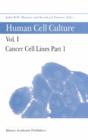 Image for Human Cell Culture: Volume I: Cancer Cell Lines Part 1