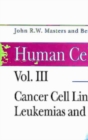 Image for Human Cell Culture: Volume III: Cancer Cell Lines Part 3 Leukemias and Lymphomas