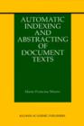 Image for Automatic indexing and abstracting of document texts