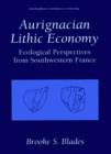 Image for Aurignacian lithic economy: ecological perspectives from southwestern France
