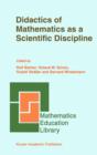 Image for Didactics of mathematics as a scientific discipline