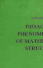 Image for Didactical phenomenology of mathematical structures : 1
