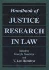 Image for Handbook of Justice Research in Law