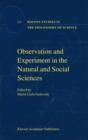 Image for Observation and Experiment in the Natural and Social Sciences