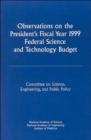 Image for Observations on the President&#39;s Fiscal Year 1999 Federal Science and Technology Budget