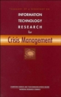 Image for Summary of a Workshop on Information Technology Research for Crisis Management