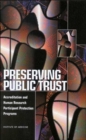 Image for Preserving Public Trust : Accreditation and Human Research Participant Protection Programs