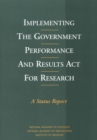 Image for Implementing the Government Performance and Results Act for research: a status report