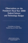 Image for Observations on the President&#39;s fiscal year 2000 federal science and technology budget