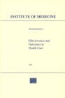 Image for Effectiveness and Outcomes in Health Care: Proceedings of an Invitational Conference.